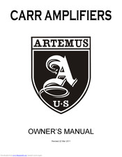 Carr Artemus Owner's Manual