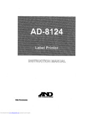 A&D AD-8124 Instruction Manual