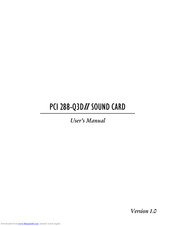 Aztech PCI288-Q3D II User Manual