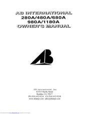 AB Amps 480A Owner's Manual