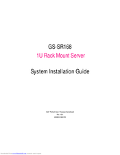 Intel GS-SR168 System Installation Manual