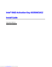 Intel AXXRAKSAS2 Install Manual