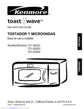 KENMORE Toast N Wave 721.66293 Use And Care Manual