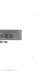 Blaupunkt Munchen RD 104 Operating Instructions Manual