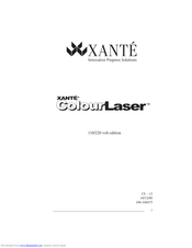 Xante ColourLaser series  guide Manual
