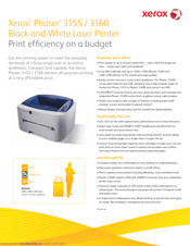Xerox Phaser 3160N Specifications