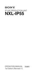 Sony NXL-IP55 Operation Manual