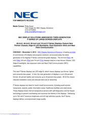 NEC P463-AVT Manual