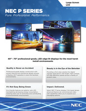 NEC P553-AVT Specification