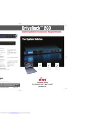 dbx driverack 260 user manual pdf