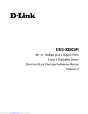 D Link DES-3350SR Reference Manual
