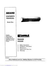 Kenmore Sears 526 Series Owner's Manual