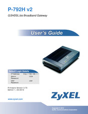 ZyXEL Communications P-792H User Manual
