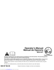 HUSQVARNA M24-54T Operator's Manual