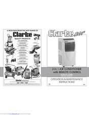 Clarke CA 9000 Operation & Maintenance Instructions Manual