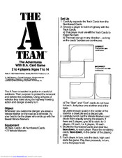 Parker Brothers The A-Team Manual