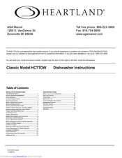 Heartland Classic HCTTDW Instructions Manual