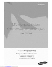 SAMSUNG MX-F830B User Manual