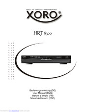 Xoro HRT 8300 User Manual
