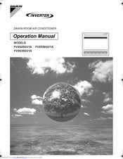 Daikin FVXS35GV1A Operation Manual