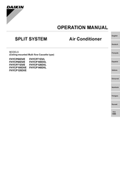 Daikin FHYCP125DVL Operation Manual