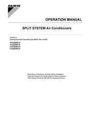 Daikin FCQ30MVJU Operation Manual
