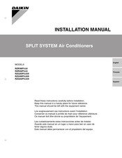 Daikin RZQ30PVJU9 Installation Manual