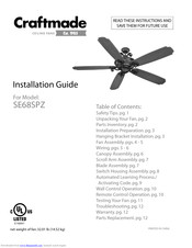 Craftmade SE68SPZ Installation Manual
