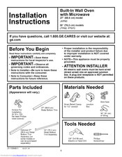 GE JTP90, PT970 Installation Instructions Manual