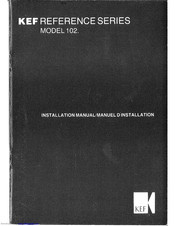 Kef 102 Installation Manual