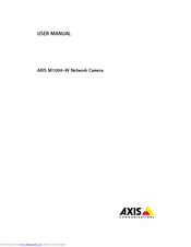 Axis AXIS M-1004W User Manual