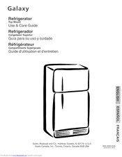 Galaxy Top mount Refrigerator Use And Care Manual