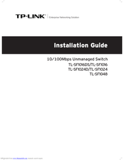 TP-LINK TL-SF1024D Installation Manual