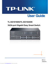 Tp Link Tl Sg1024de Manuals Manualslib