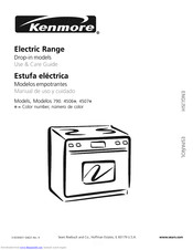 KENMORE 790.4507 Series Use And Care Manual