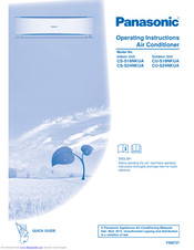 Panasonic CS-S24NKUA Operating Instructions Manual