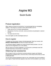 Acer Aspire M3-481 Quick Manual