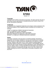 Tyan S7052WGM5NR Manual