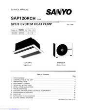 Sanyo SAP120RCH Service Manual