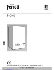 Ferroli T-ONE 25 C HE Instructions For Use, Installation And Maintenance