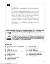 Delonghi Vacuum cleaner Manual