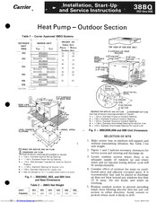 Carrier 38BQ003 Installation, Start-Up And Service Instructions Manual