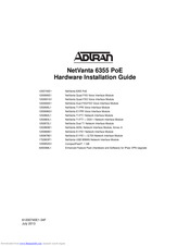 ADTRAN NetVanta 6355 PoE Installation Manual