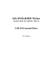 Emprex 16X DVD R/RW Writer R 16X/+R DL 4X/ +RW 8X/-RW 4X USB 2.0 External Drive User Manual