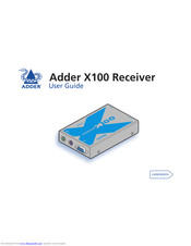 ADDER AdderLink X100 User Manual