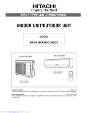 Hitachi RAC-X18CX Instruction Manual