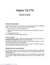 Acer Aspire V3-772G Quick Manual