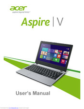 Acer Aspire V5-132P User Manual