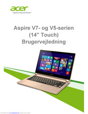 Acer Aspire V7-482PG Brugervejledning