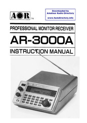 Aor AR3000A Instruction Manual